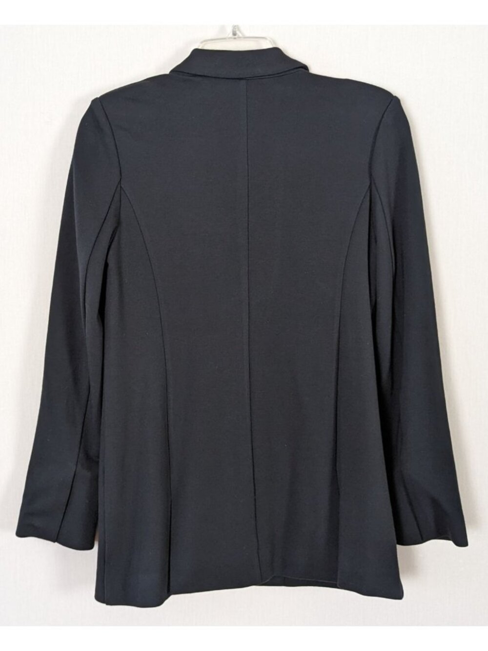 Soft Surroundings Blazer Womens S Black One Button Stretch Lined Slant Pockets - Picture 7 of 7
